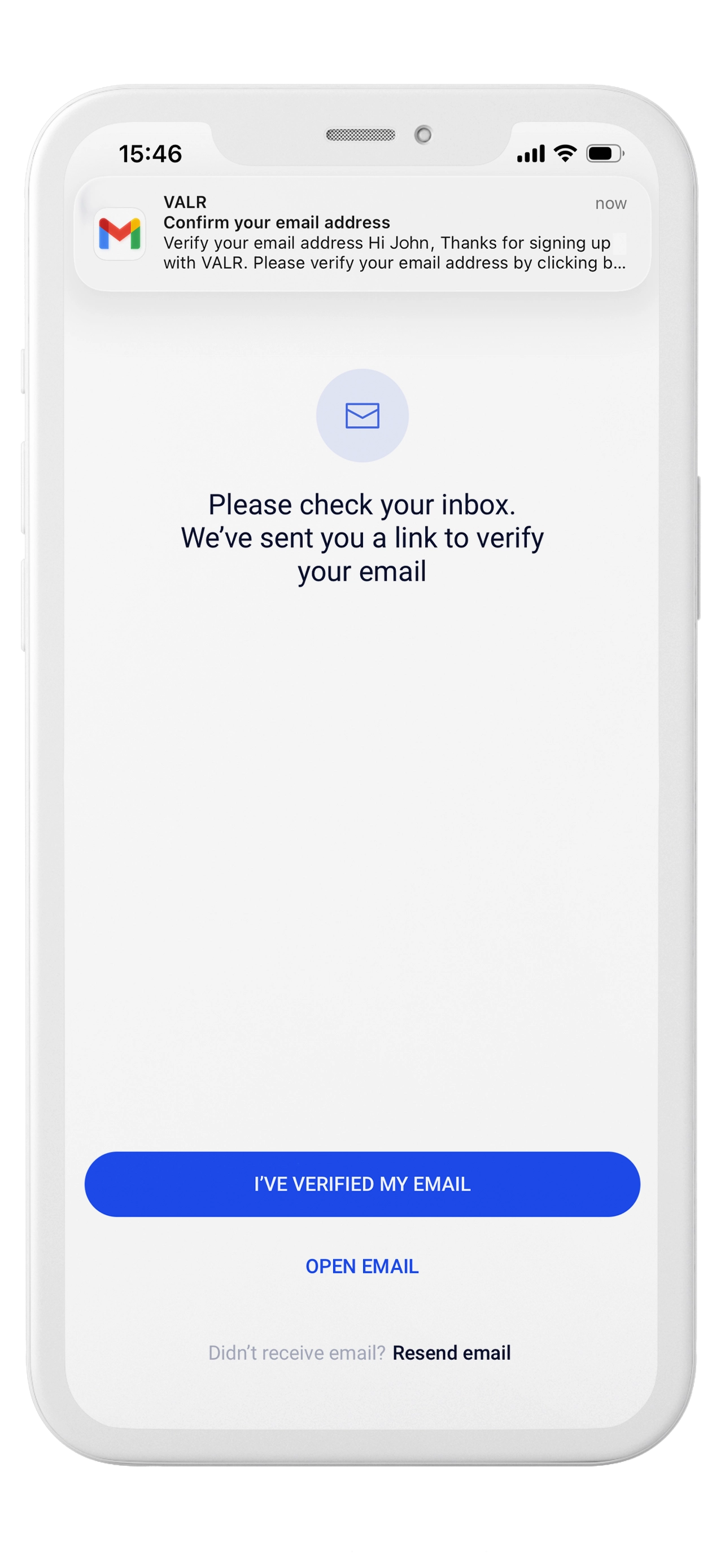 Verify your email