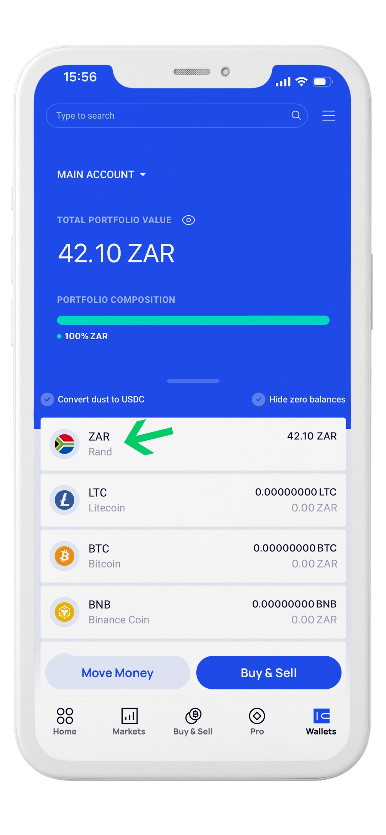Select ZAR