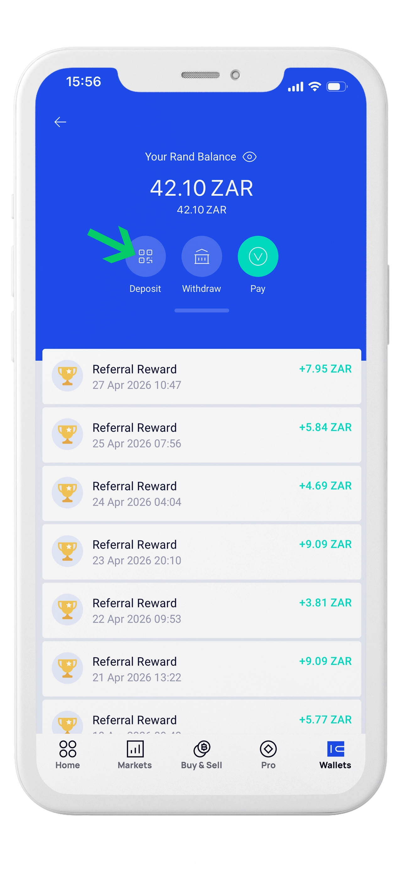 Tap Deposit